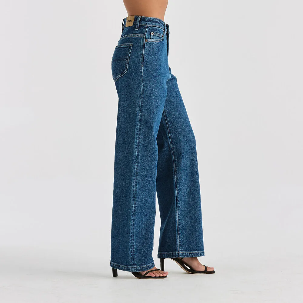 RIDERS HI WIDE JEAN AFTERGLOW