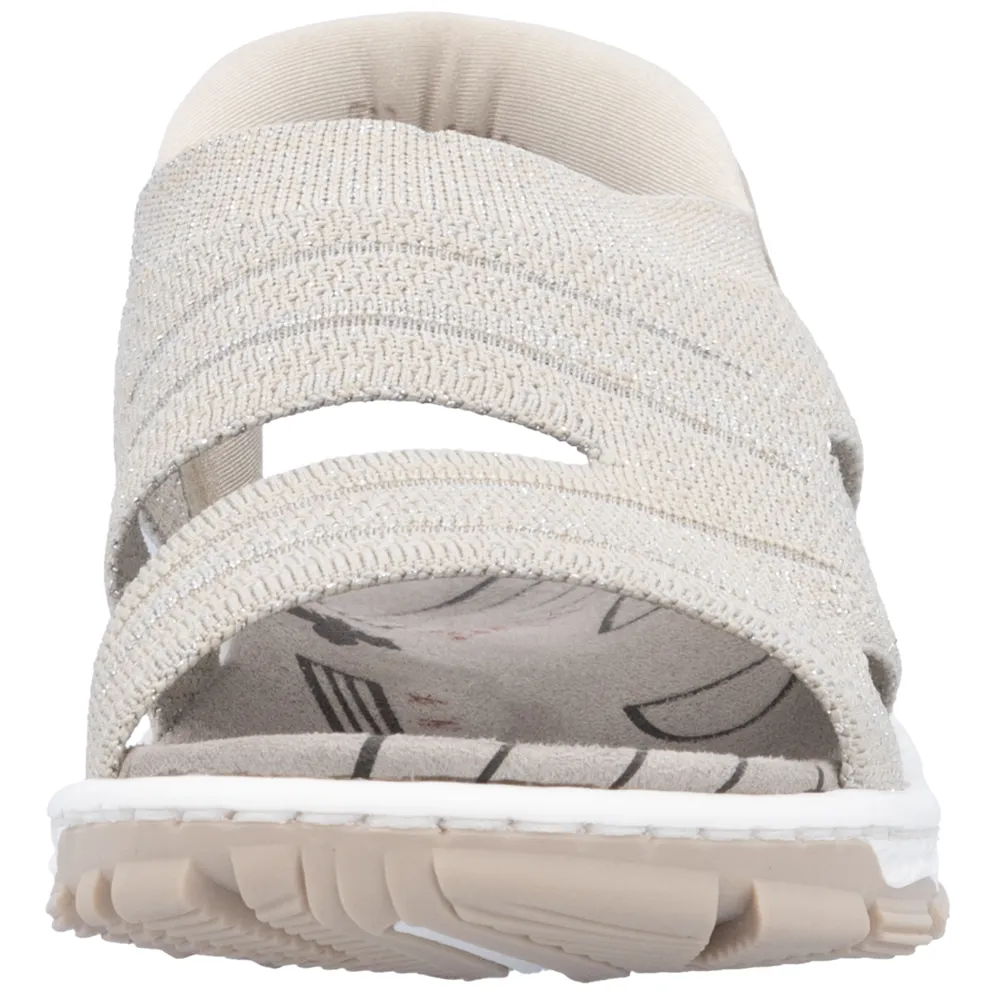 Rieker 68895-64 (Knitup) Stone Sandals