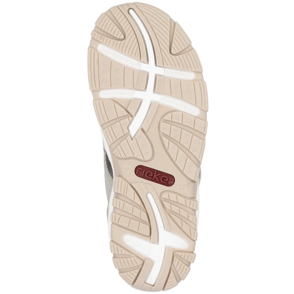 Rieker 68895-64 (Knitup) Stone Sandals