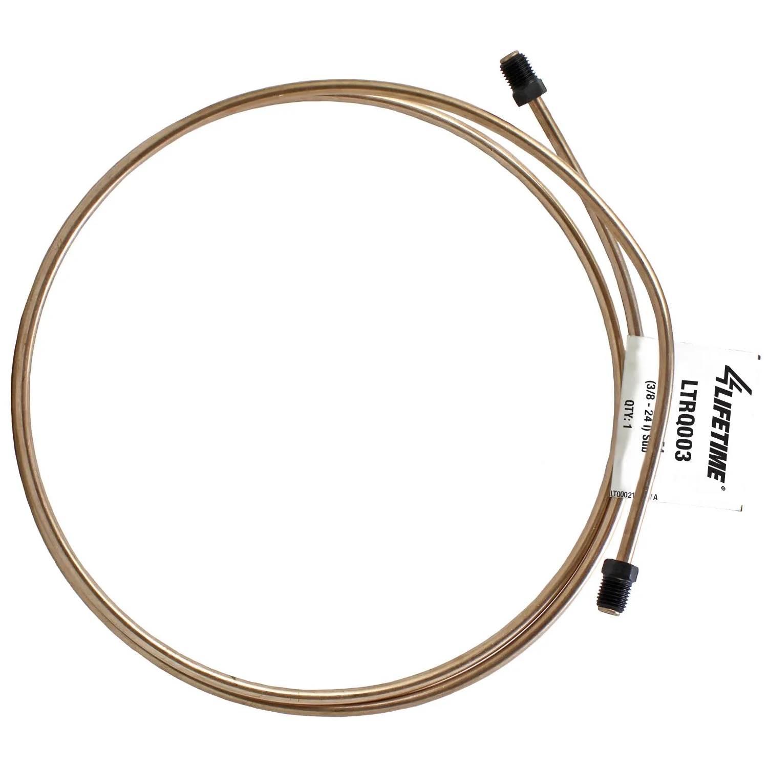RightQuick 3/16" x 54" Copper Nickel Line (3/8-24 I) Flared with Fittings