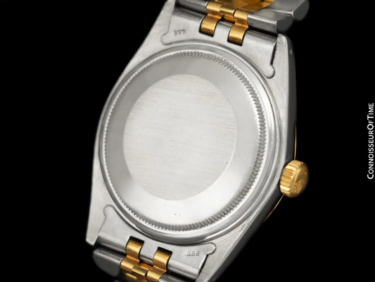 Rolex Vintage Mens 2-Tone Quick-Set Datejust Ref. 16013 - Stainless Steel & 18K Gold
