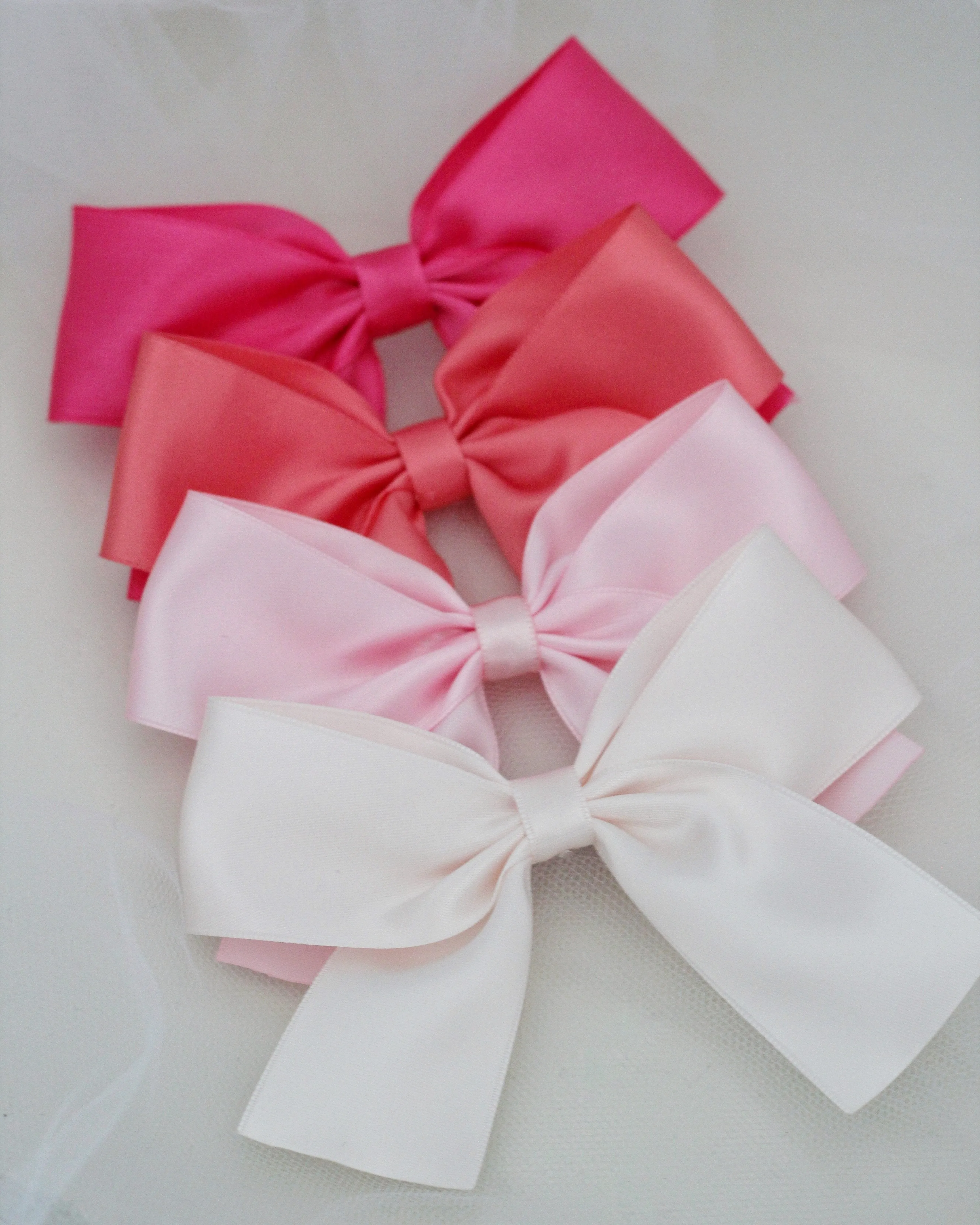Satin Bow Hair Clips for Girls