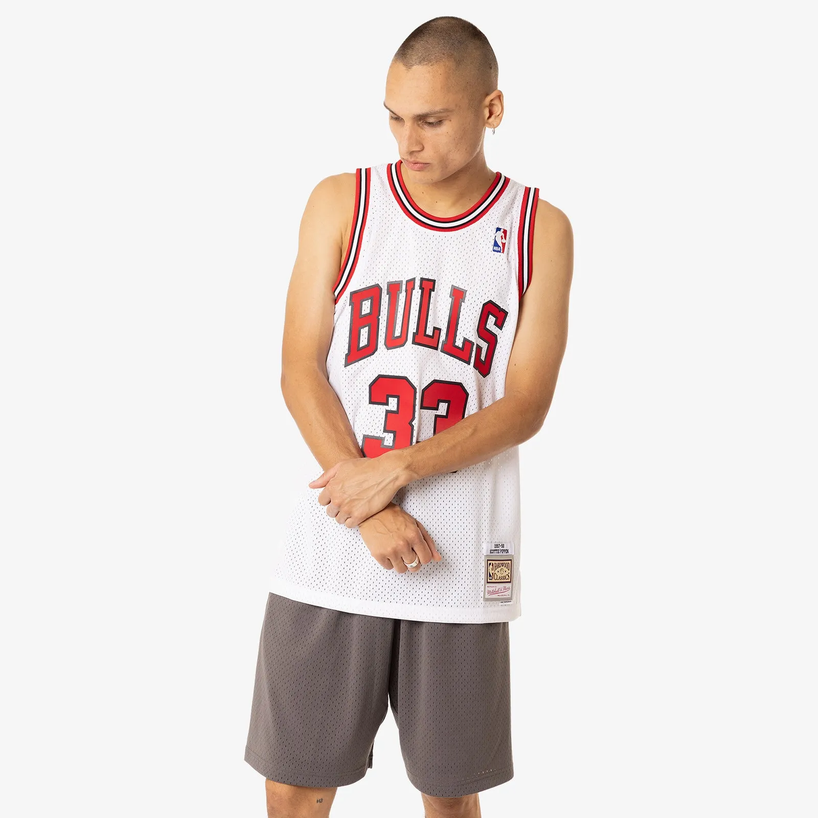 Scottie Pippen Chicago Bulls 97-98 HWC Swingman Jersey - White
