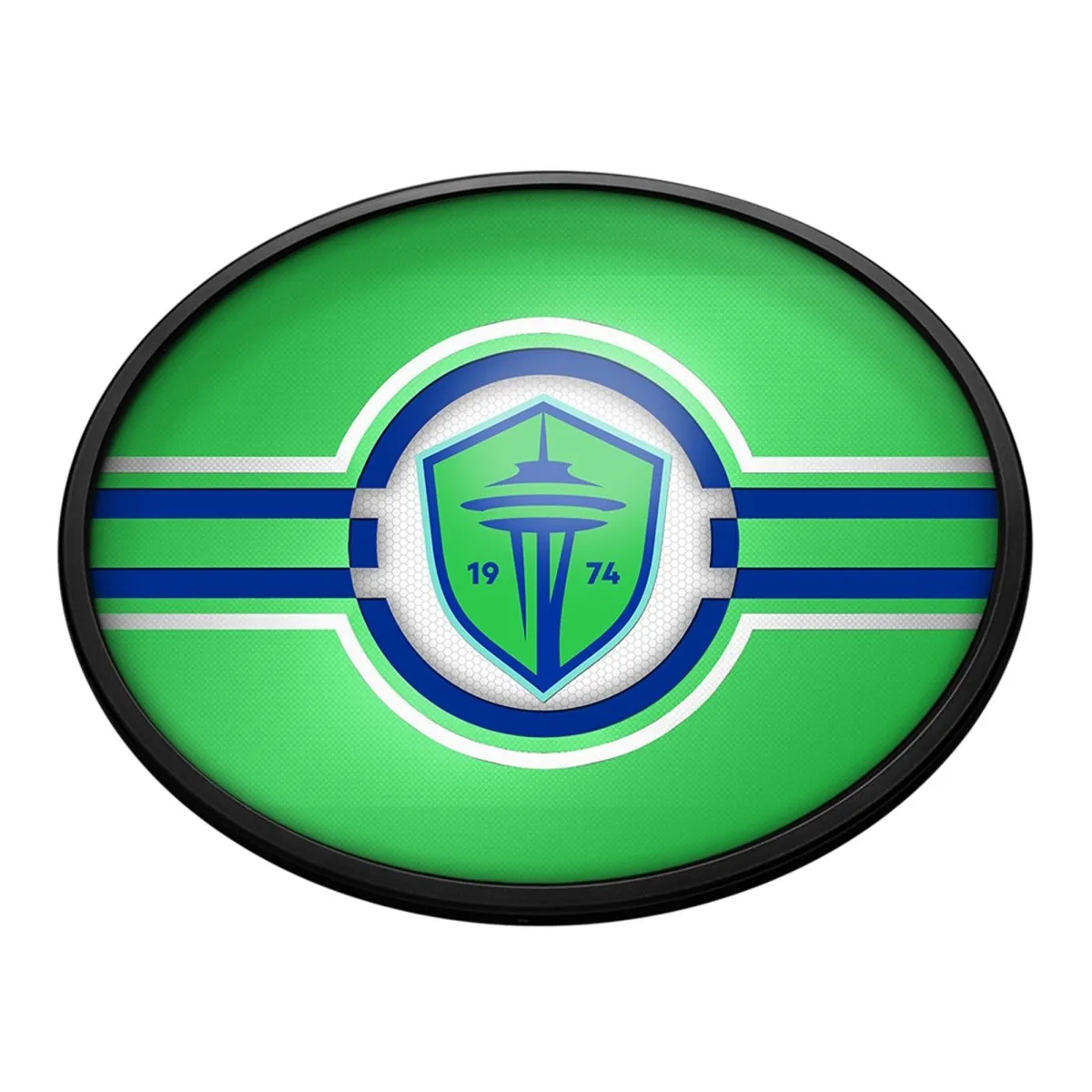 Seattle Sounders: Oval Slimline Lighted Wall Sign