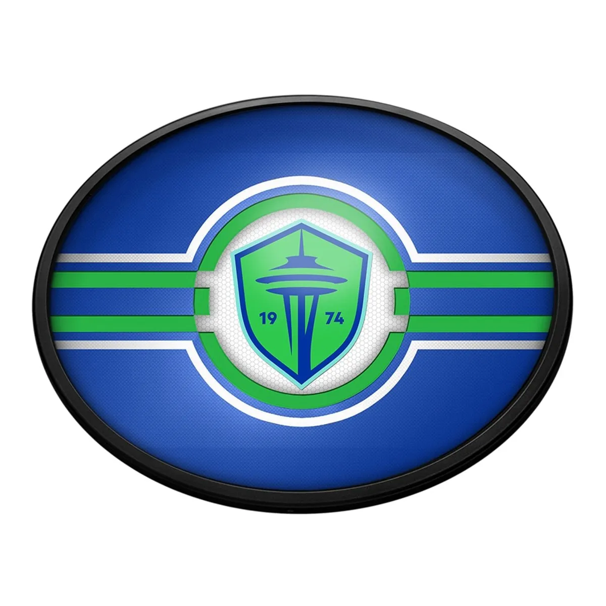 Seattle Sounders: Oval Slimline Lighted Wall Sign
