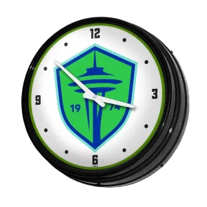 Seattle Sounders: Retro Lighted Wall Clock