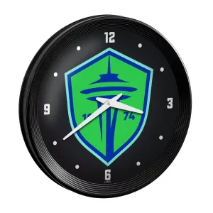 Seattle Sounders: Ribbed Frame Wall Clock