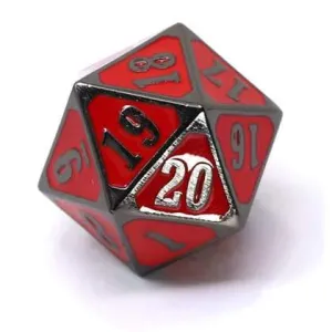 Sinister Red d20 Spin Down