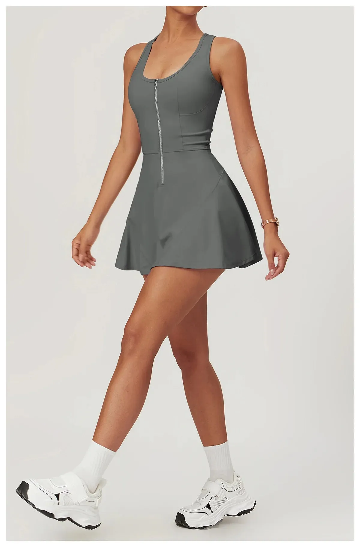 Sleeveless Skirt Bodysuit