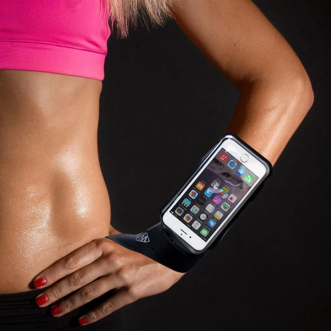 Smartcuff smartphone wrist case black