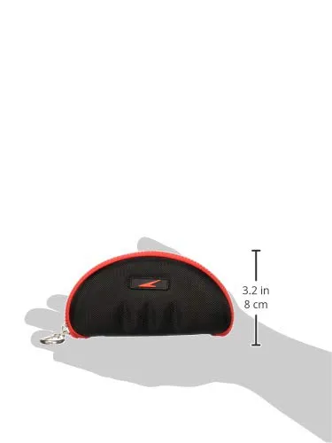 Speedo Team Goggle Case, Black/Red
