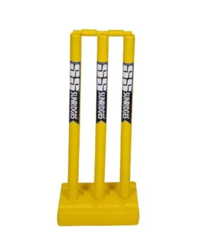 SS Cricket Stumps Plastic Base Full Size