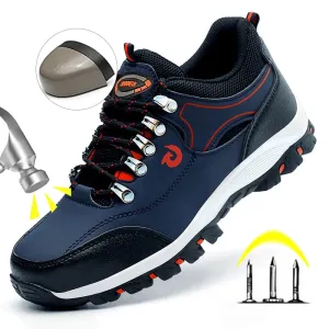Steel Toe Cap Shoes – Work Boots, Puncture-Proof Safety Shoes, Protective Footwear, Security Sneakers for Men