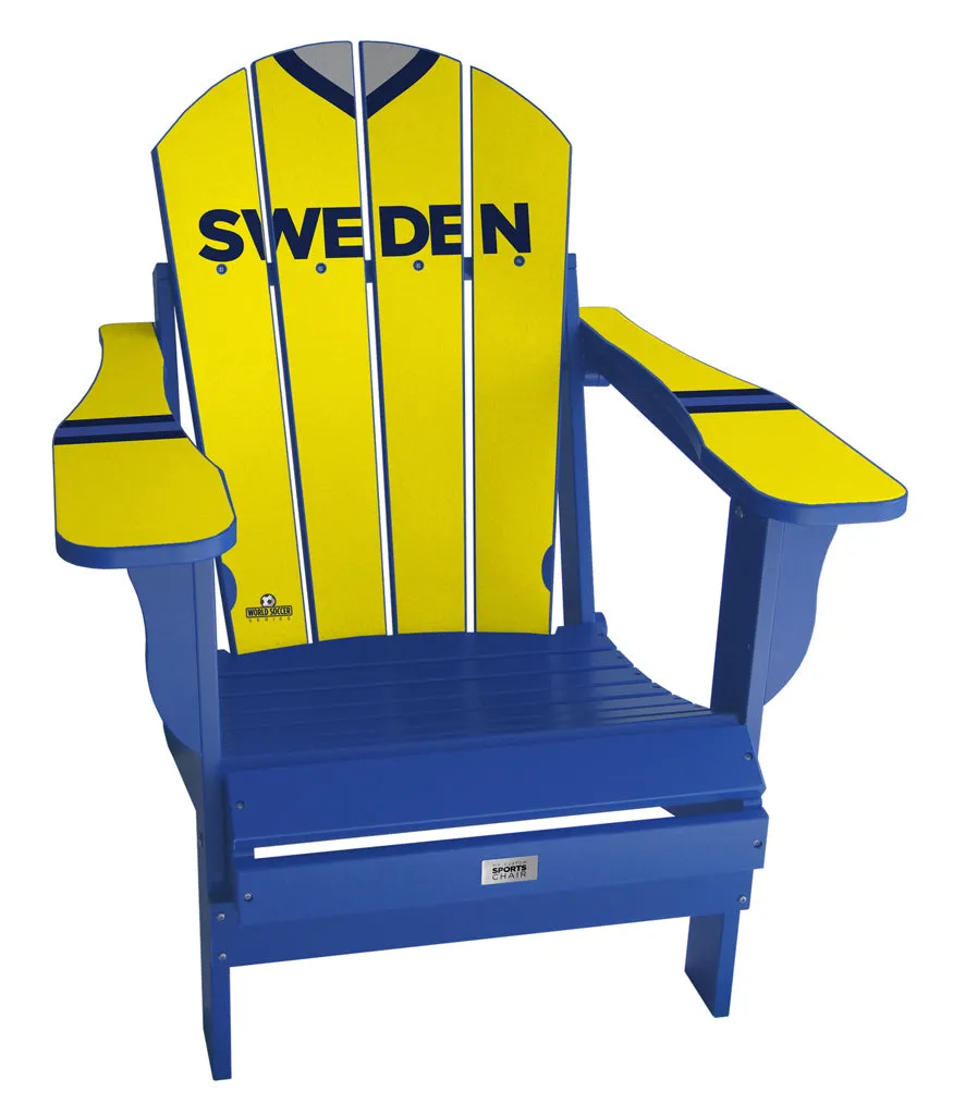 Sweden Complete Custom with personalized name World Soccer Chair