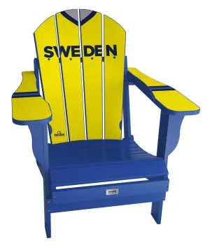 Sweden Complete Custom with personalized name World Soccer Chair