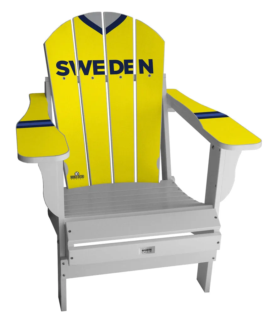 Sweden Complete Custom with personalized name World Soccer Chair