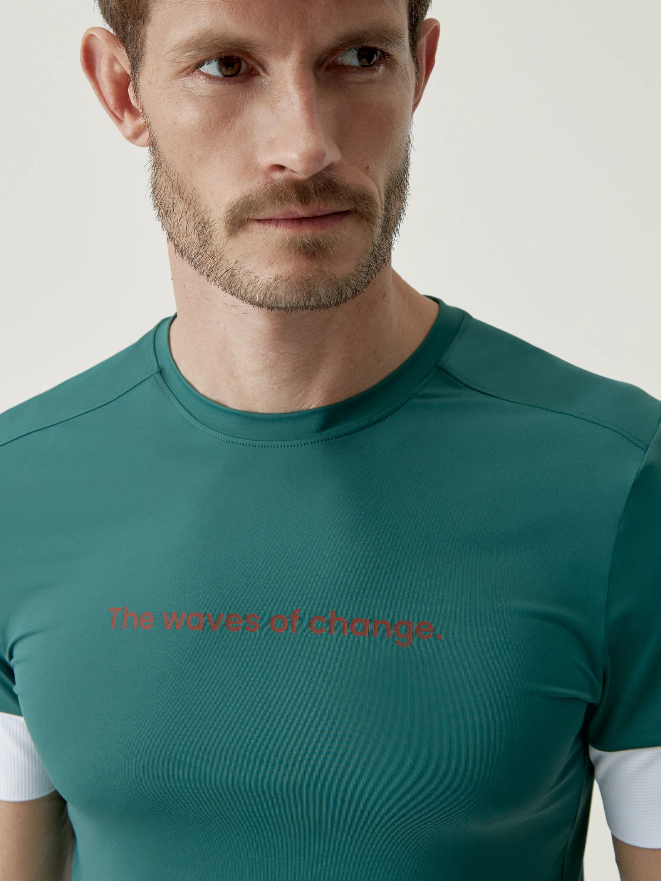 T-shirt Odet Basil Green/White