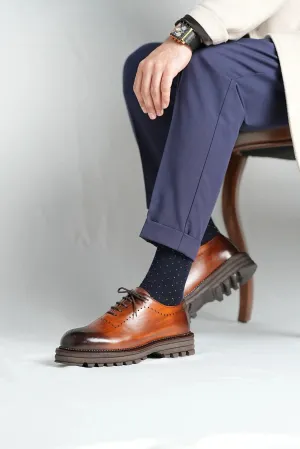 Tan Shaded Brogue Chunky Handpatina Limited Edition