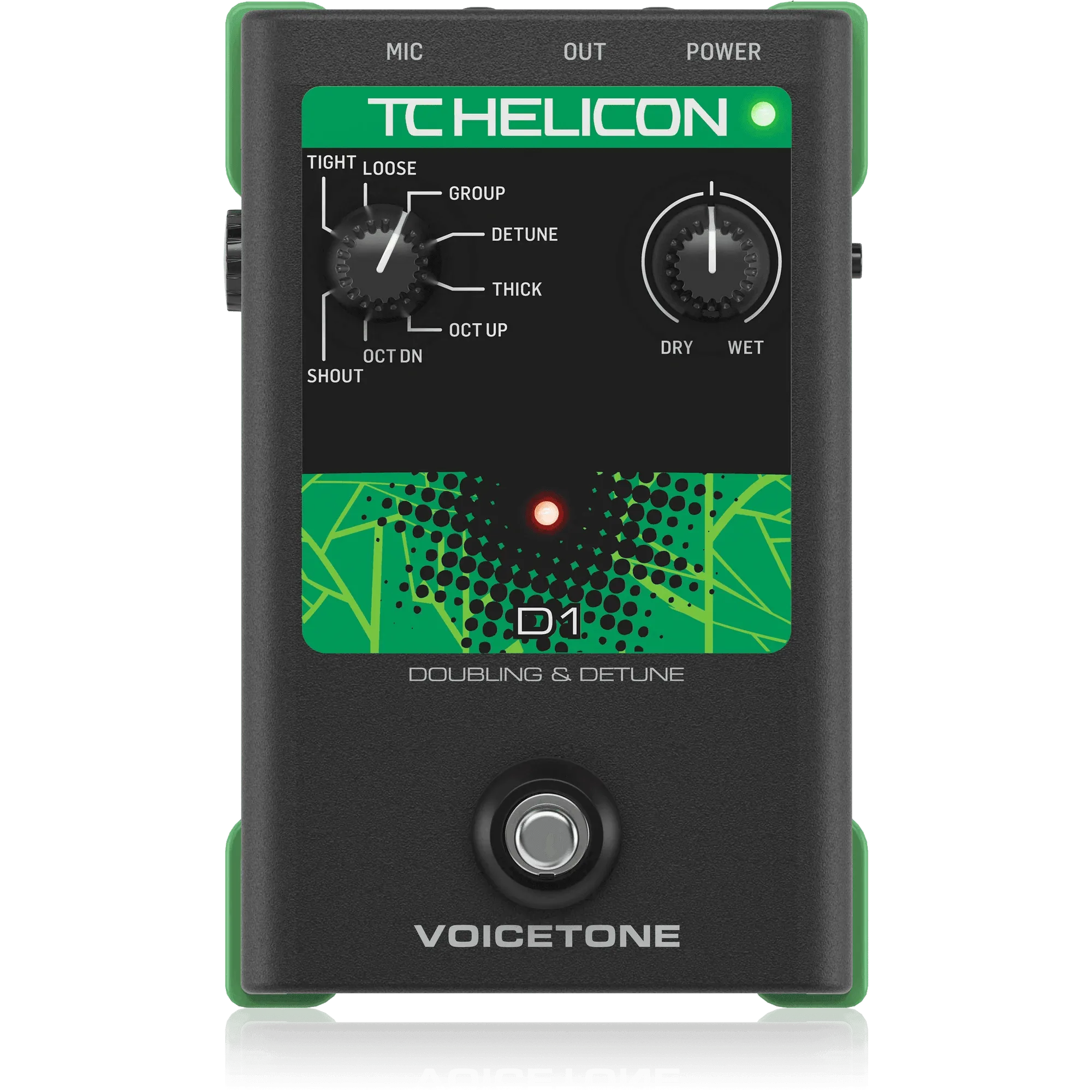 TC Helicon VOICETONE D1 Vocal Doubling and Detune Effects Pedal