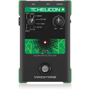 TC Helicon VOICETONE D1 Vocal Doubling and Detune Effects Pedal