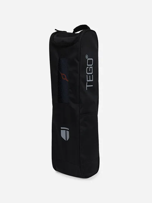 TEGO Stance Truly Reversible Yoga Mat with GuideAlign - With Bag (  Black Orange )