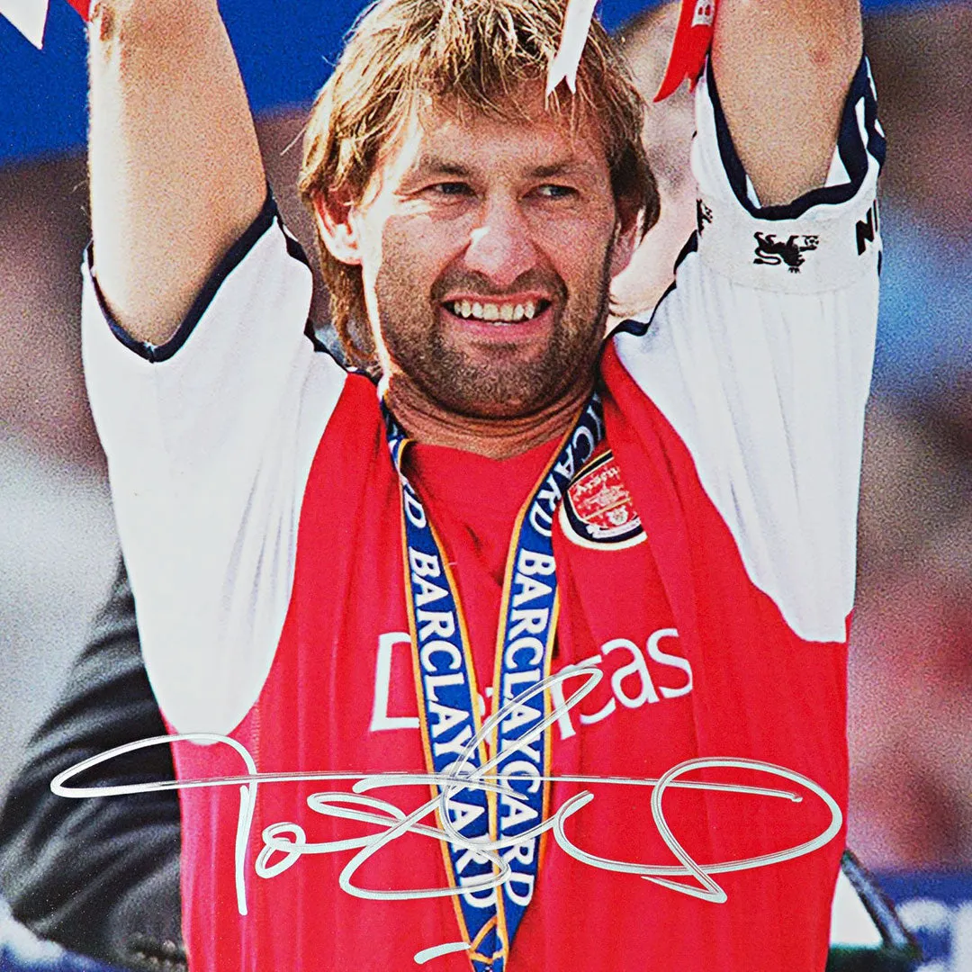 Tony Adams Authentically Signed F.A.Barclaycard Premiership Trophy Image