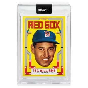 Topps PROJECT 2020 Card 172 - 1954 Ted Williams by Grotesk - Print Run: 3484