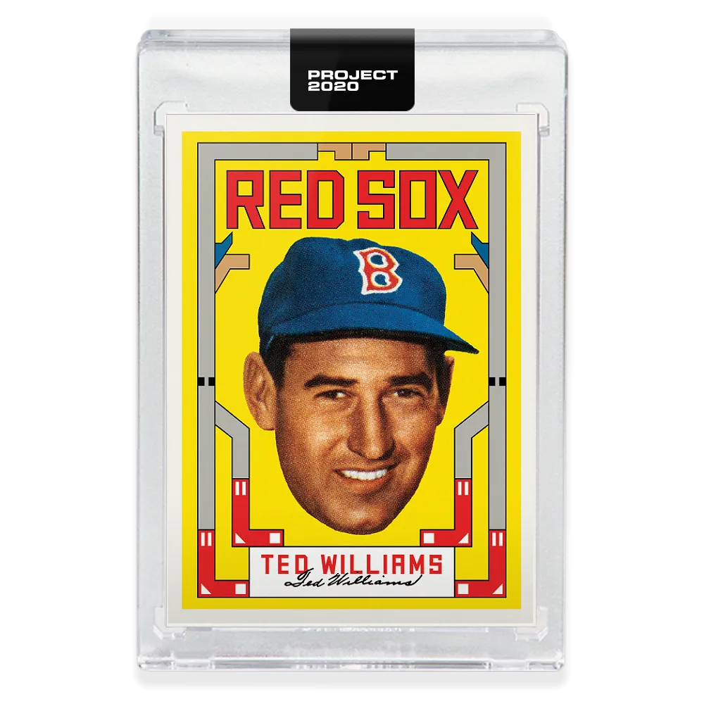 Topps PROJECT 2020 Card 172 - 1954 Ted Williams by Grotesk - Print Run: 3484