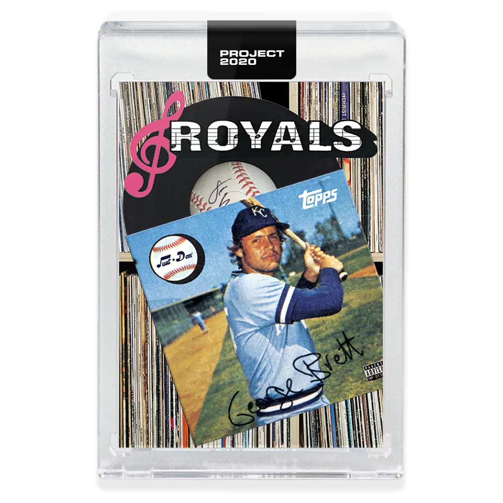 Topps PROJECT 2020 Card 212 - 1975 George Brett by Don C - Print Run: 3002