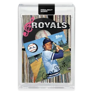 Topps PROJECT 2020 Card 212 - 1975 George Brett by Don C - Print Run: 3002