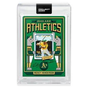Topps PROJECT 2020 Card 305 - 1980 Rickey Henderson by Grotesk - Print Run: 2149