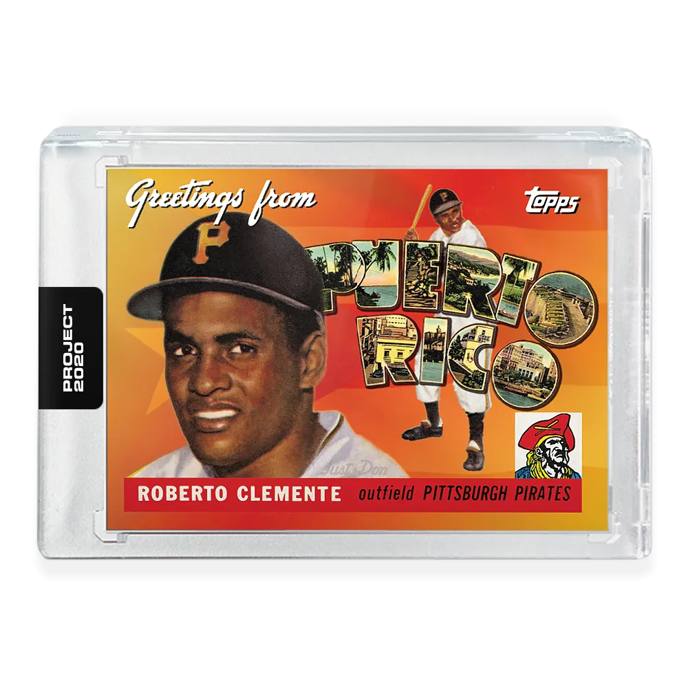 Topps PROJECT 2020 Card 341 - 1955 Roberto Clemente by Don C - Print Run: 2489