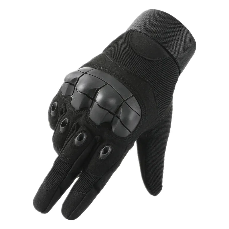 Touch Screen Military Tactical Gloves - Men's Paintball Airsoft Shooting Combat Sports Bicycle Full Finger Gloves with Hard Knuckle