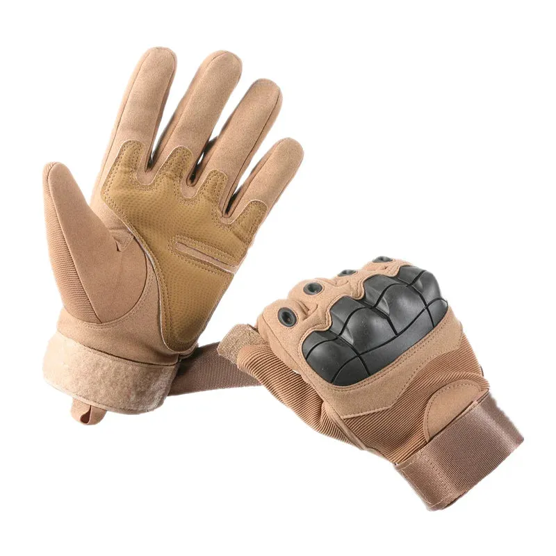 Touch Screen Military Tactical Gloves - Men's Paintball Airsoft Shooting Combat Sports Bicycle Full Finger Gloves with Hard Knuckle