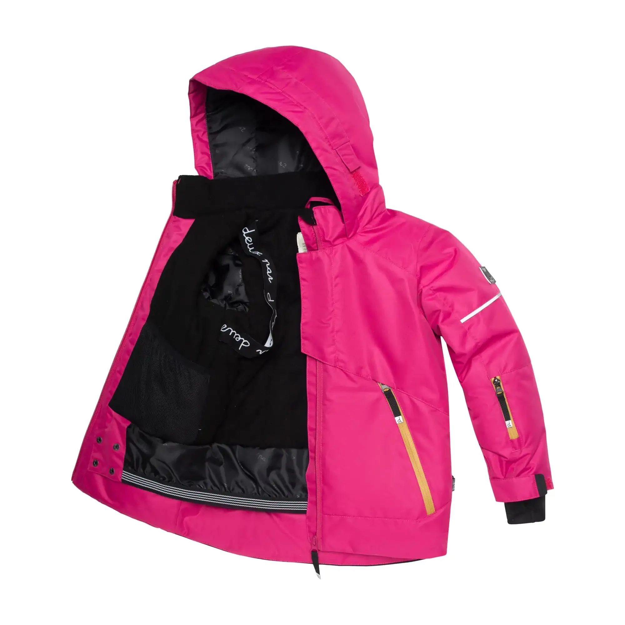 Two Piece Technical Snowsuit Fuchsia And Black
