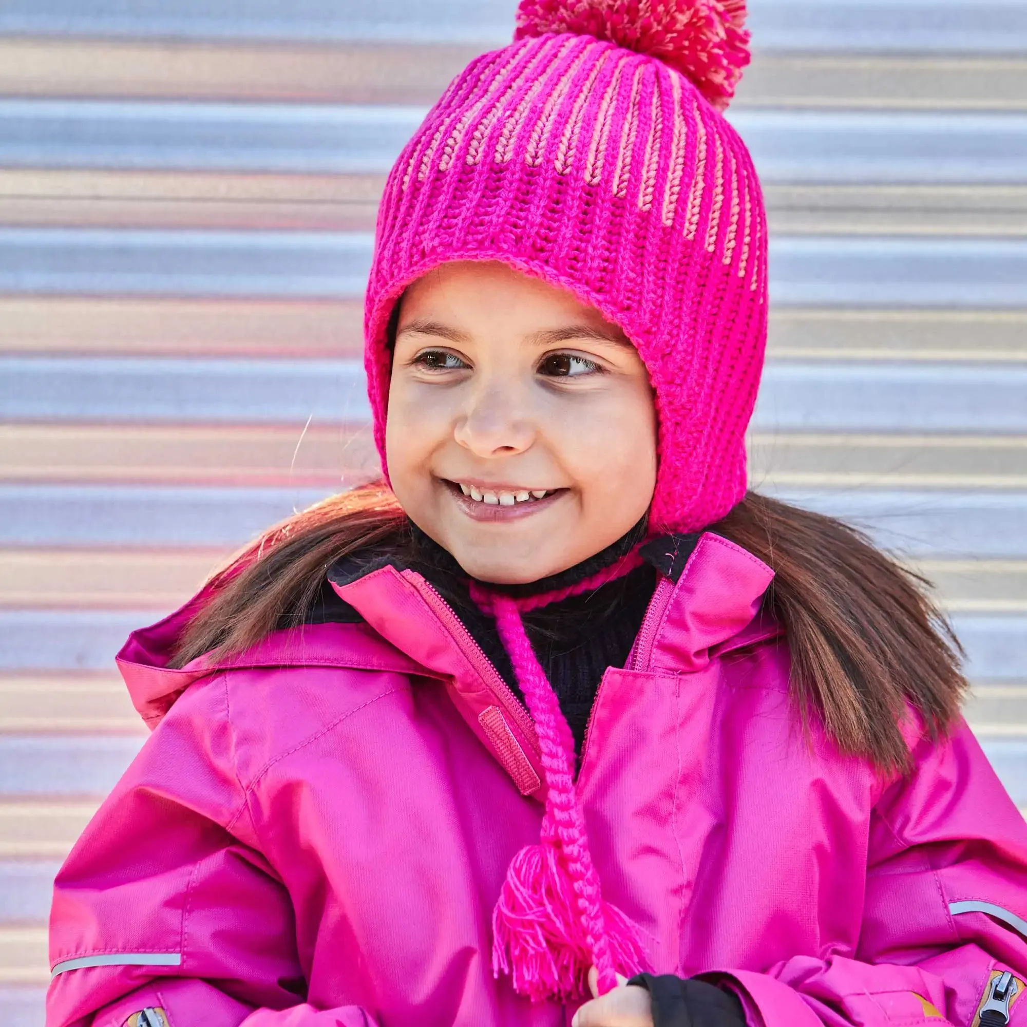 Two Piece Technical Snowsuit Fuchsia And Black