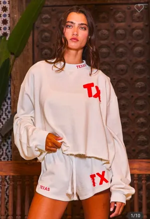 TX white & red set