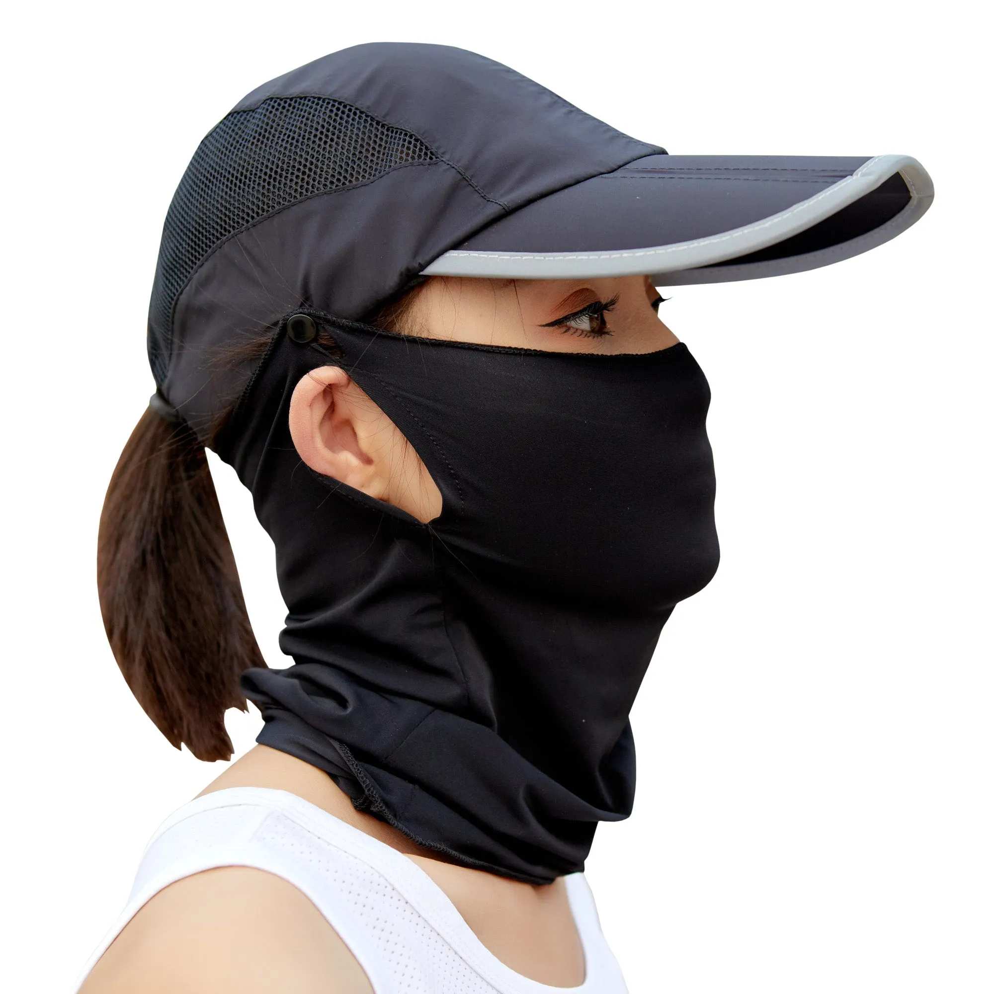 UPF50  UV Protection Baseball Cap and Neck Gaiter