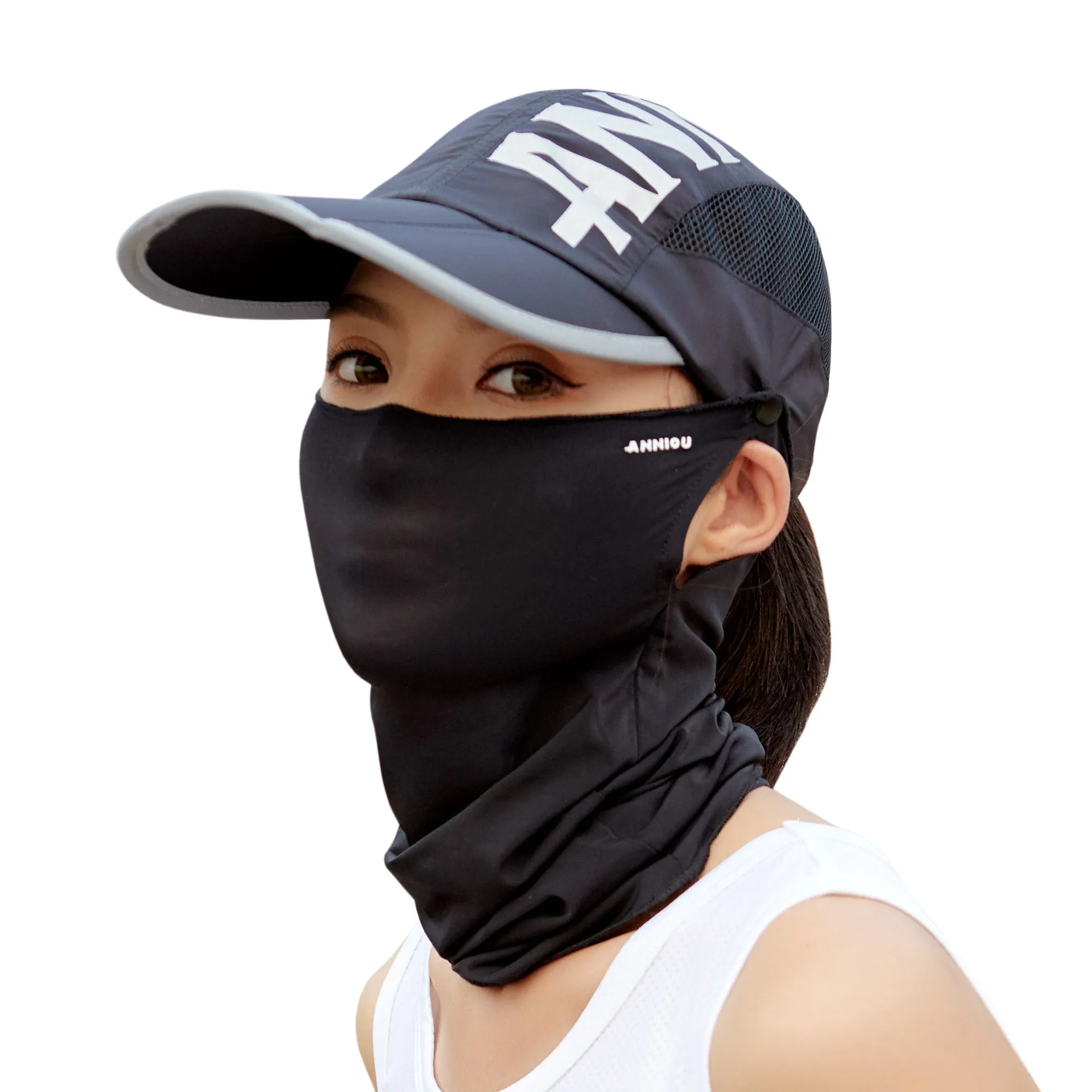 UPF50  UV Protection Baseball Cap and Neck Gaiter