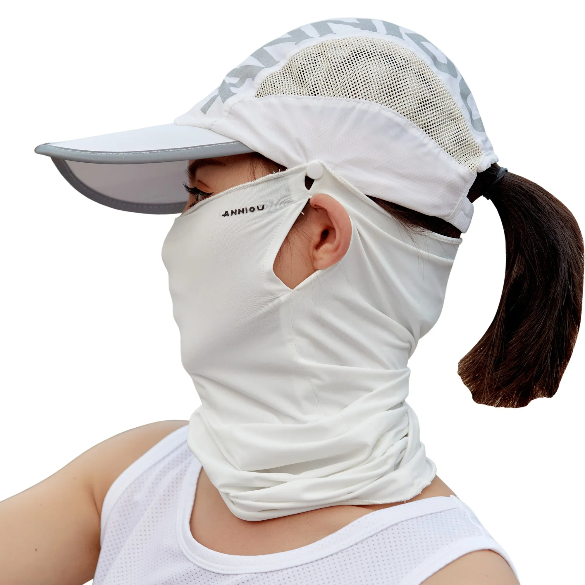 UPF50  UV Protection Baseball Cap and Neck Gaiter