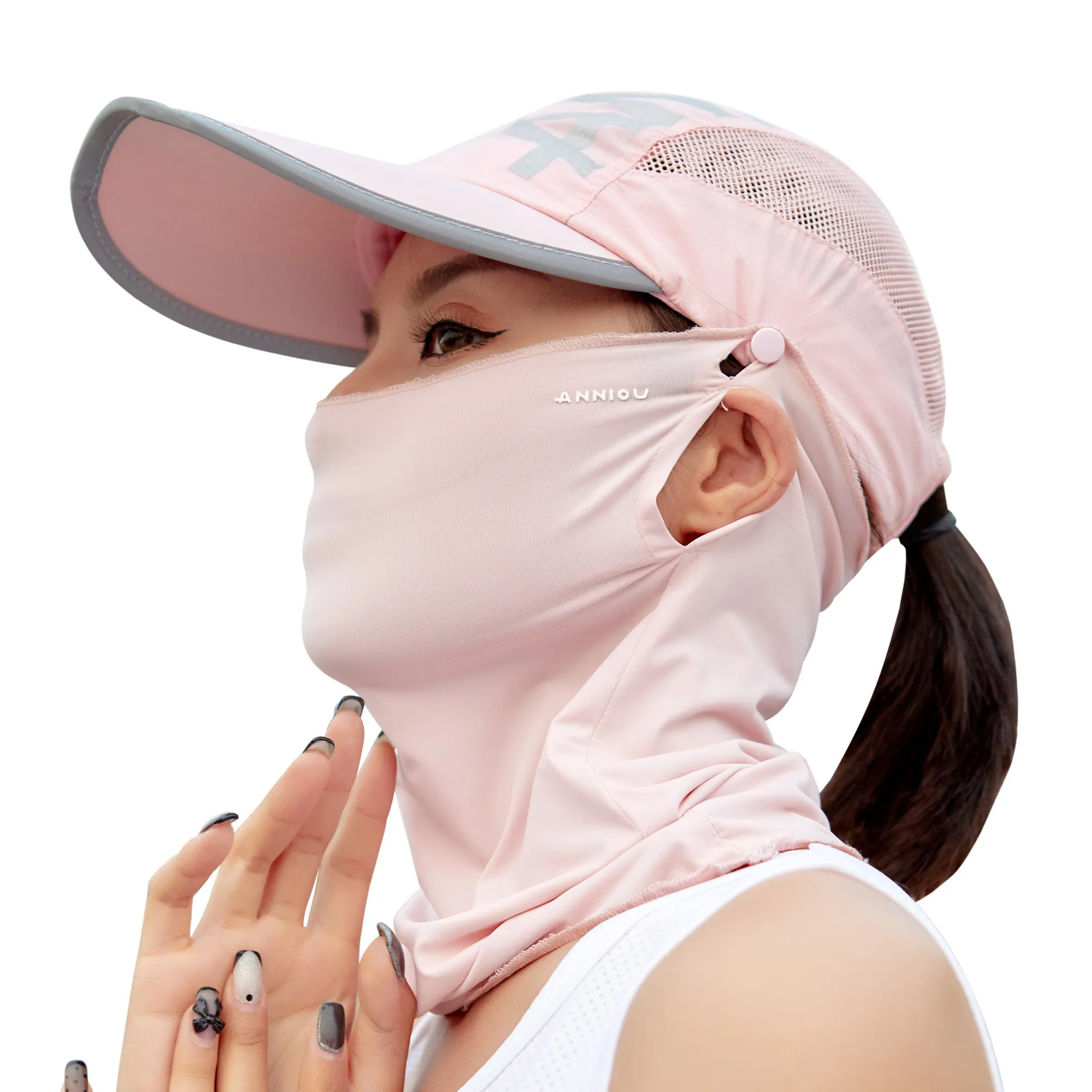 UPF50  UV Protection Baseball Cap and Neck Gaiter