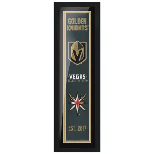 Vegas Golden Knights 6" x 22" Tradition Framed Sign