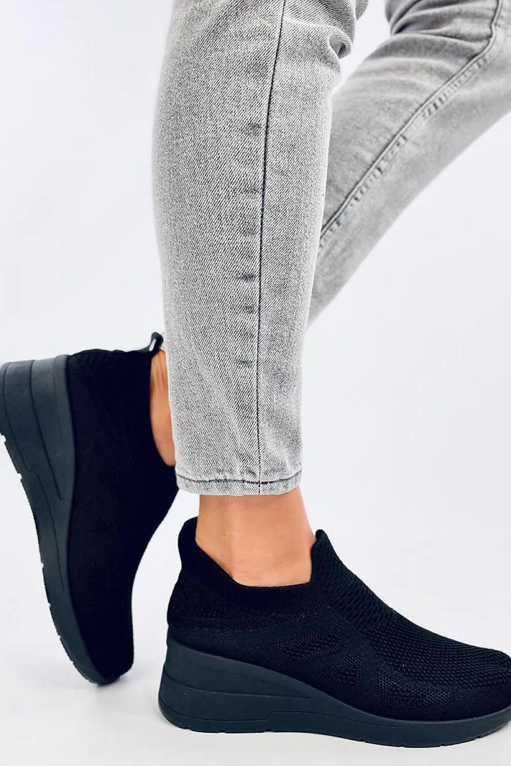 Wedge heel sneakers