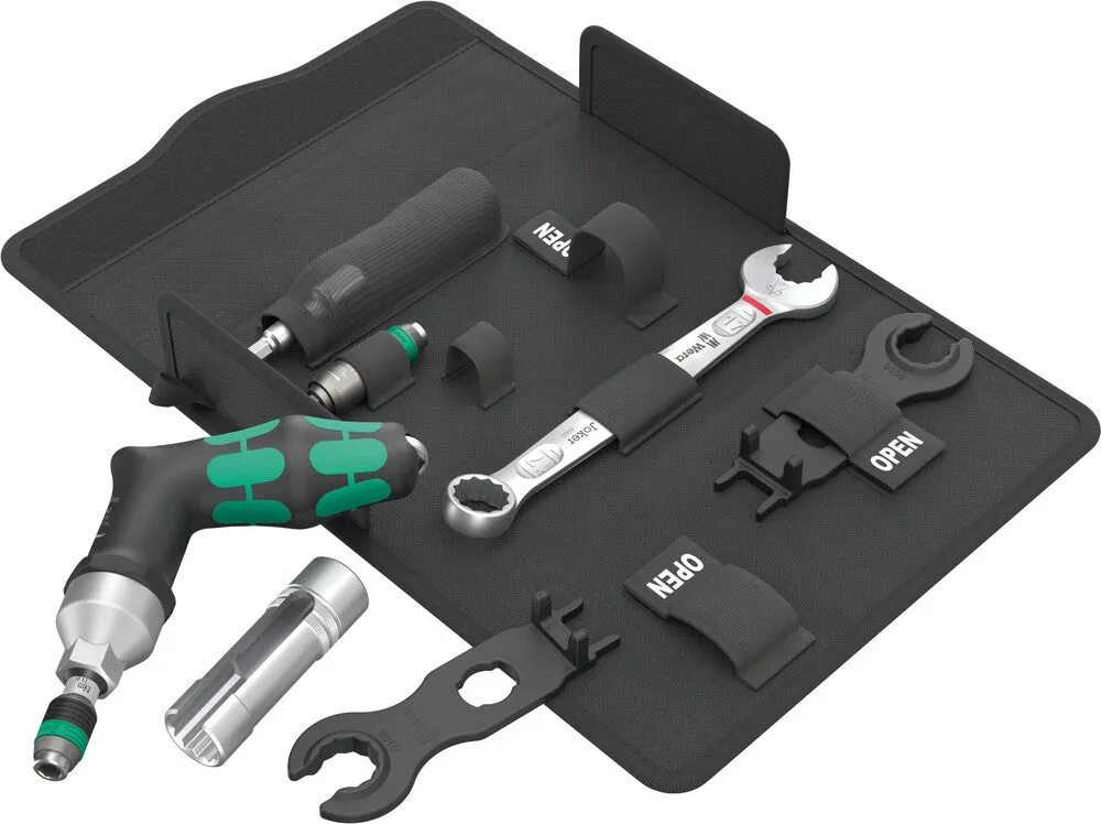 Wera 05136043001 9524 photovoltaic mounting tool set 1, 7-piece tool set for installing photovoltaic syst.