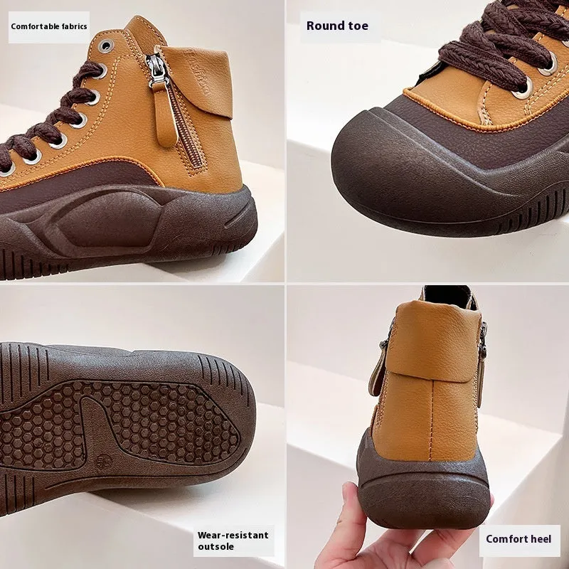 Women's Autumn And Winter Student Fashionable Shoes Versatile Casual Platform Sneakers