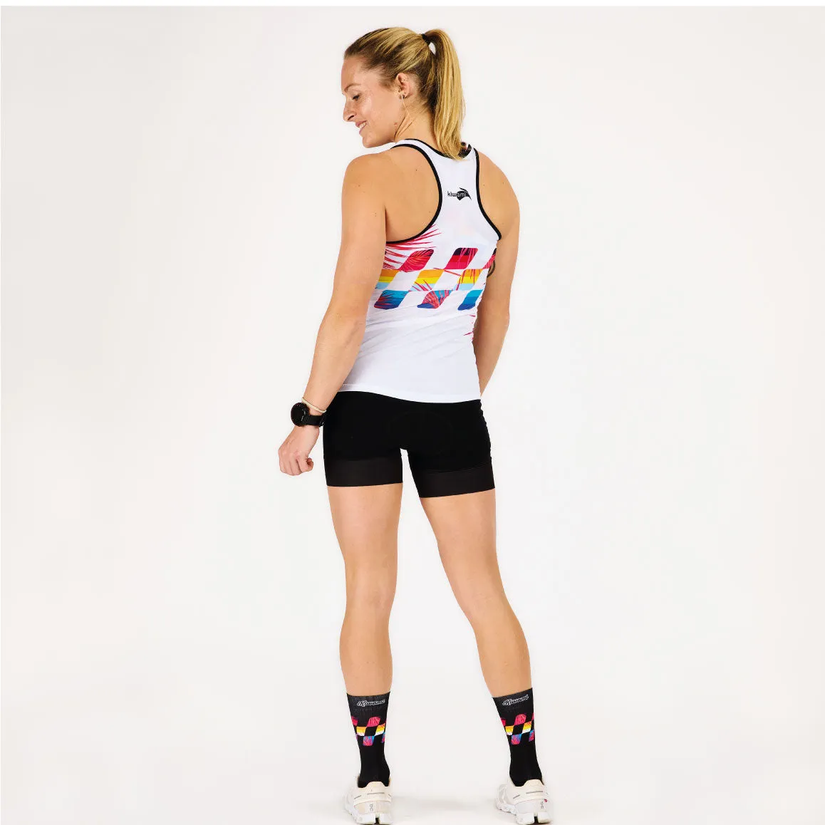 WOMEN'S RUNNING TANK FINISHER WHITE