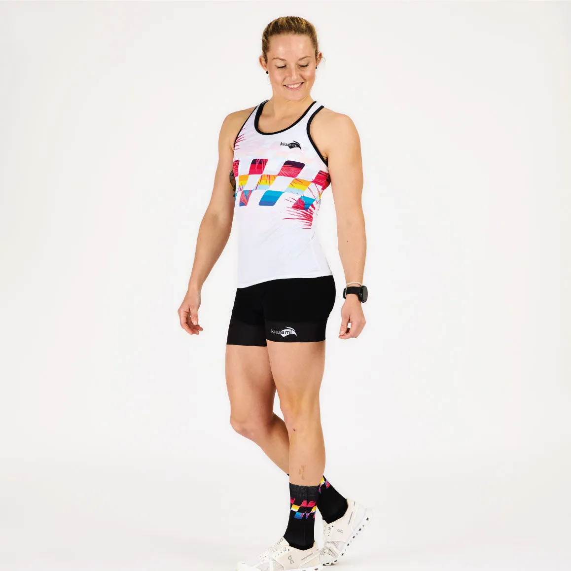 WOMEN'S RUNNING TANK FINISHER WHITE