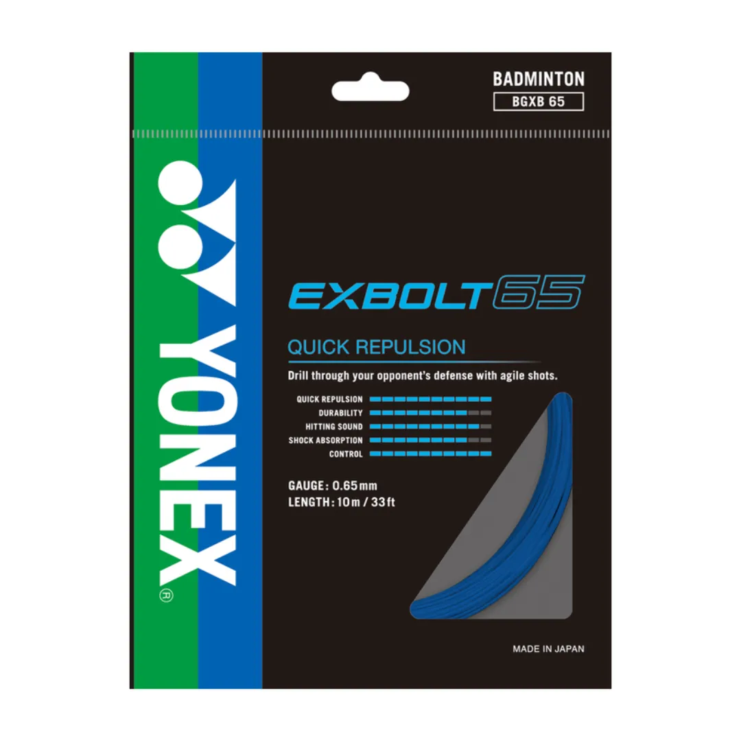 Yonex BG EXBOLT 65 10m Badminton String